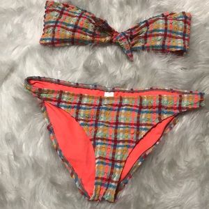 🔥🔥🔥TOP SHOP 2 PIECE Swimsuit seersucker Size 8